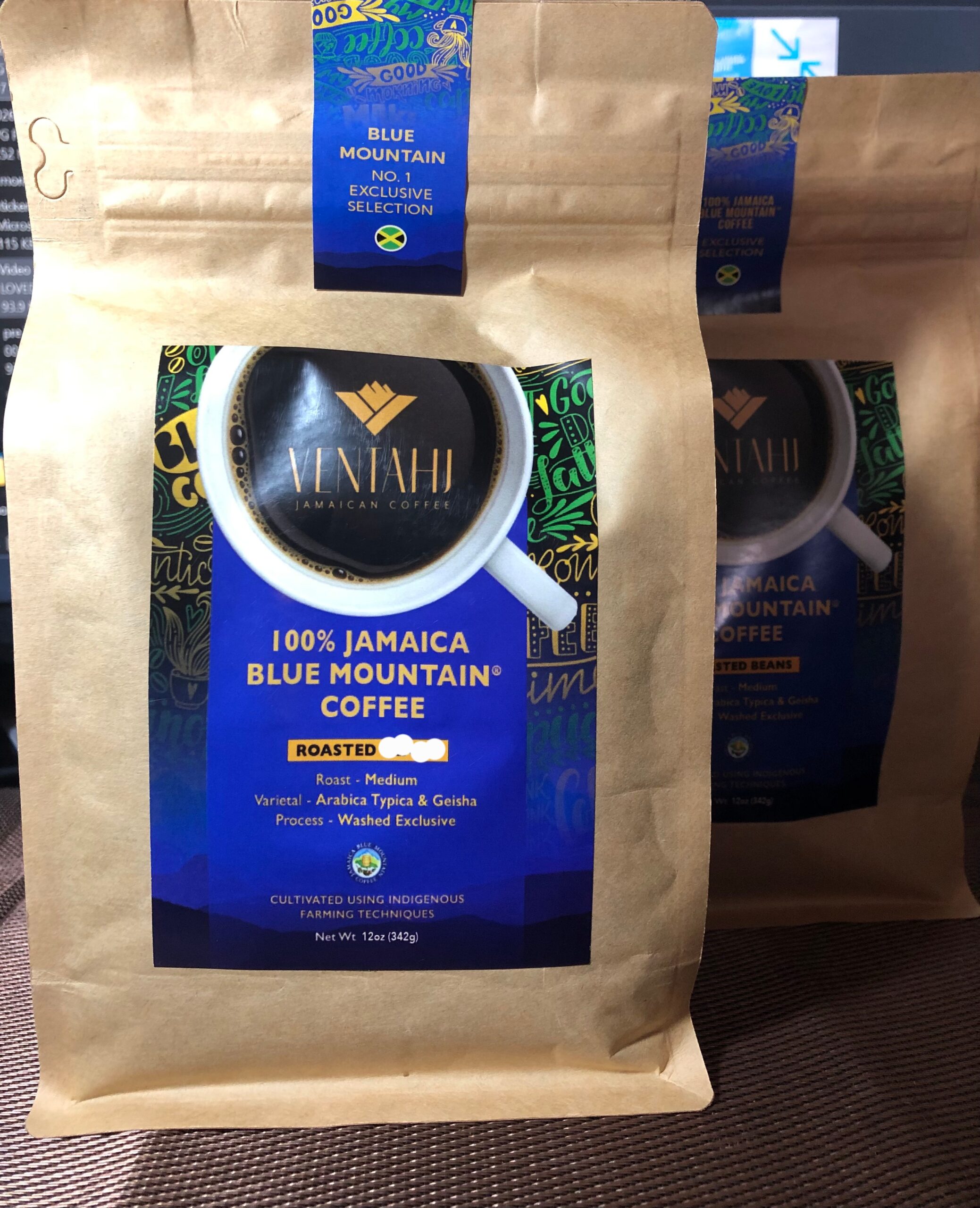 100% Jamaica Blue Mountain Coffee Premium 12oz Roasted & Ground
